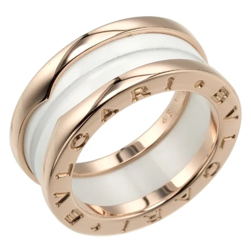 Pre-owned Gull Rose Gull Bvlgari Ring