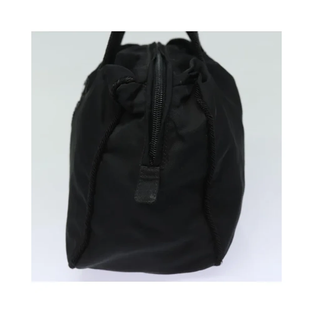 Prada Vintage Pre-owned Nylon handbags Black Dames