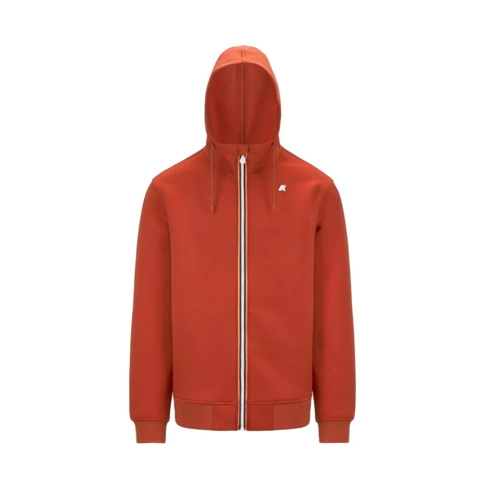 K-way Rode Sweater met Verstelbare Capuchon Red Heren