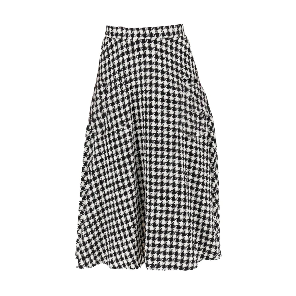Pennyblack Katoenen Geplooide Rok Black Dames