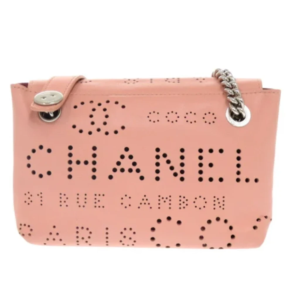 Chanel Vintage Pre-owned Leather shoulder-bags Pink Dames