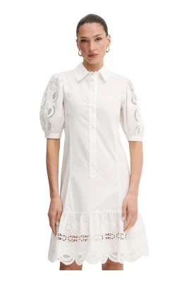 Broderad Skjortklänning