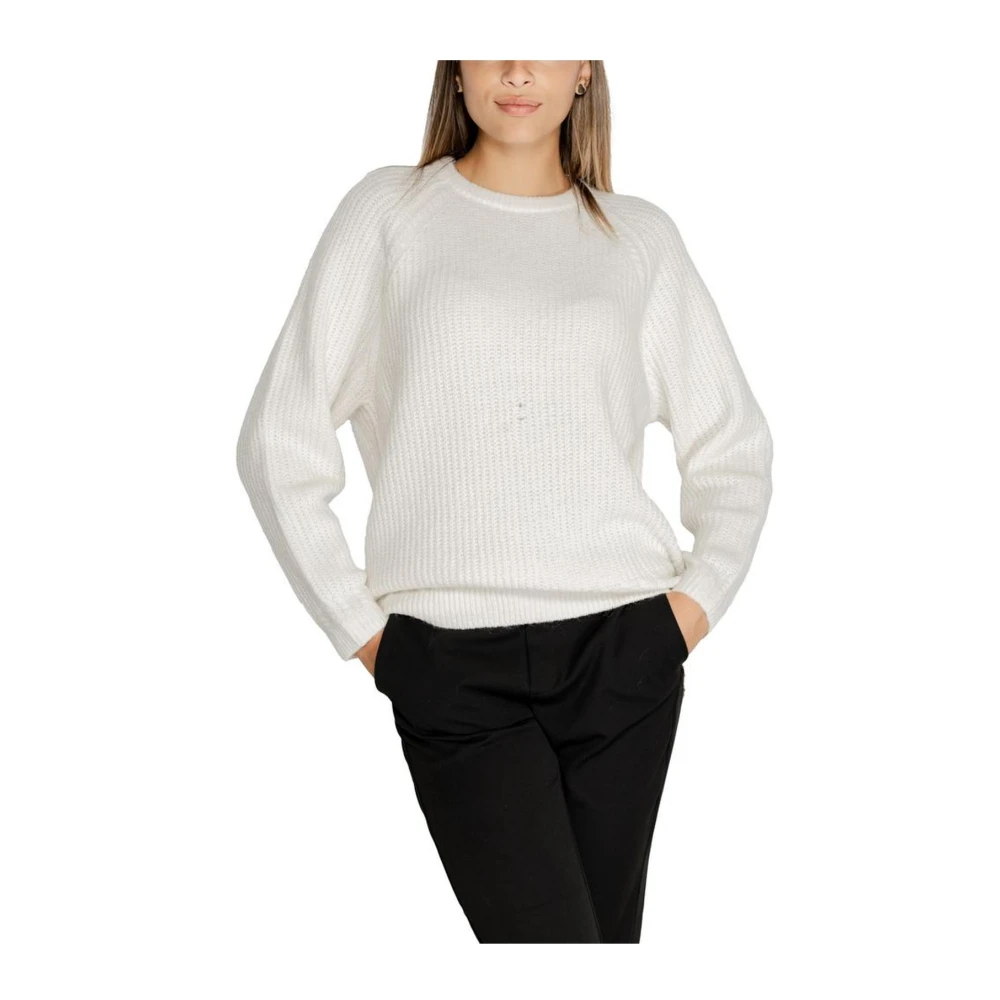 Guess Gezellige gebreide trui White Dames