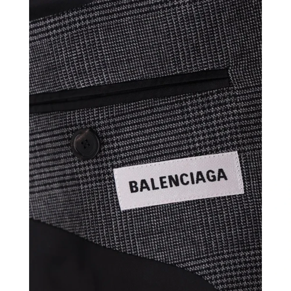 Balenciaga Vintage Pre-owned Wool outerwear Gray Dames