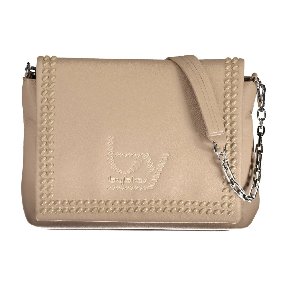 Byblos Donna Beige Borsa A Spalla Con Tracolla Rimovibile
