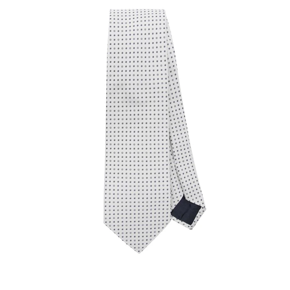Tagliatore Stropdas White Heren