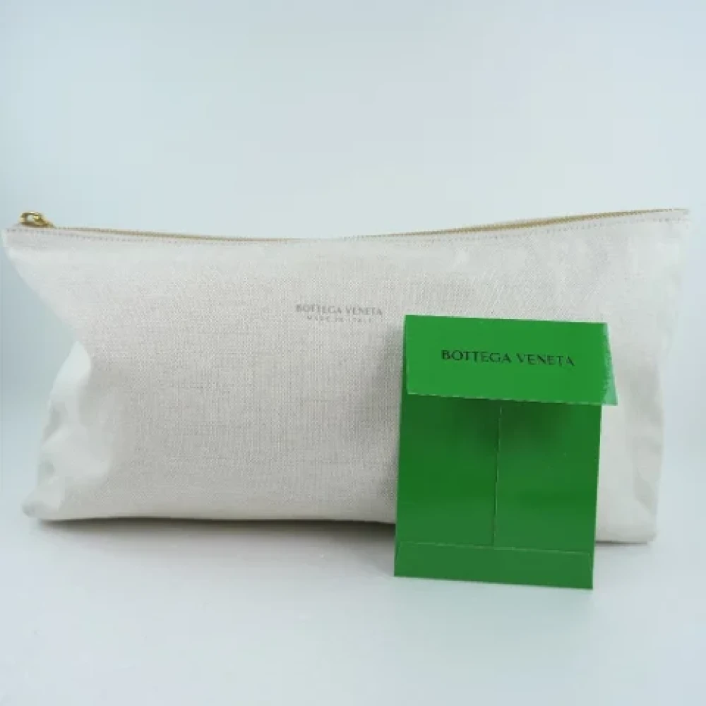 Bottega Veneta Vintage Pre-owned Fabric pouches White Dames
