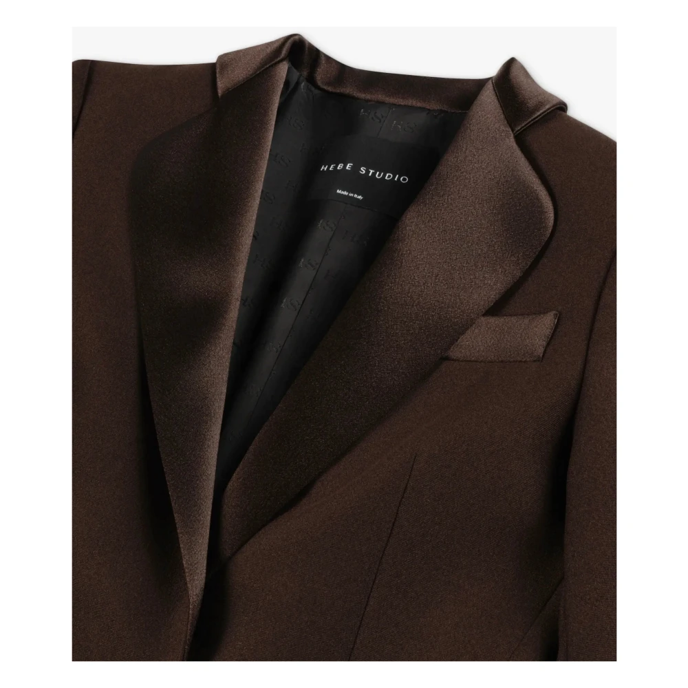 Hebe Studio Smoking Suit Blazer Brown Dames