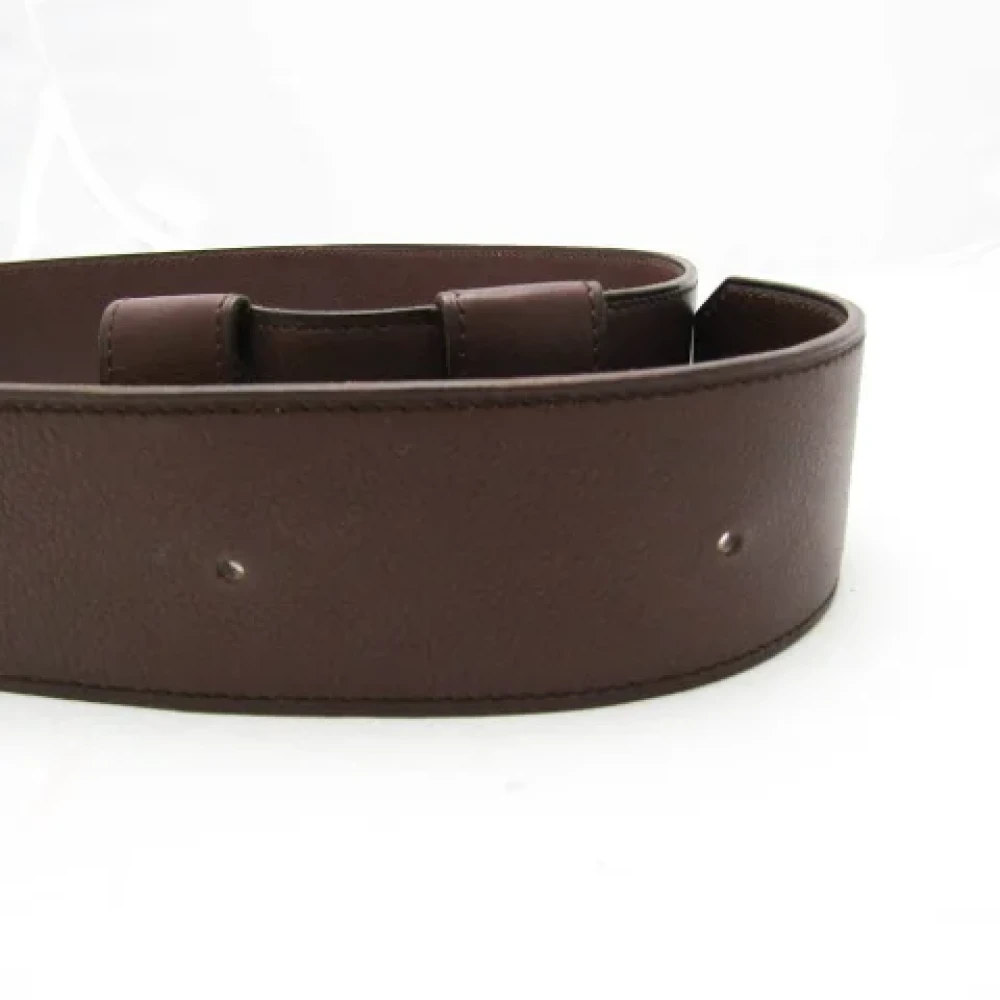 Hermès Vintage Pre-owned Leather belts Brown Heren