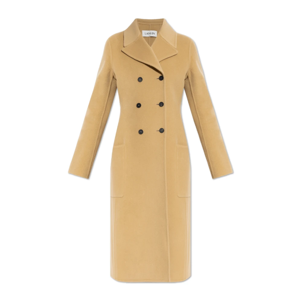 Lanvin Wollen jas Beige Dames