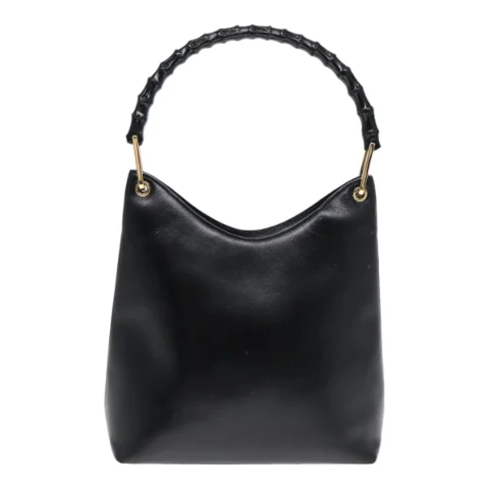 Gucci Vintage Pre-owned Leather handbags Black Dames
