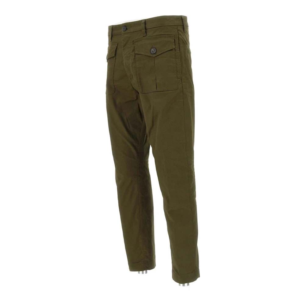 Dsquared2 Groene Ranger Chino Pant Broek Green Heren