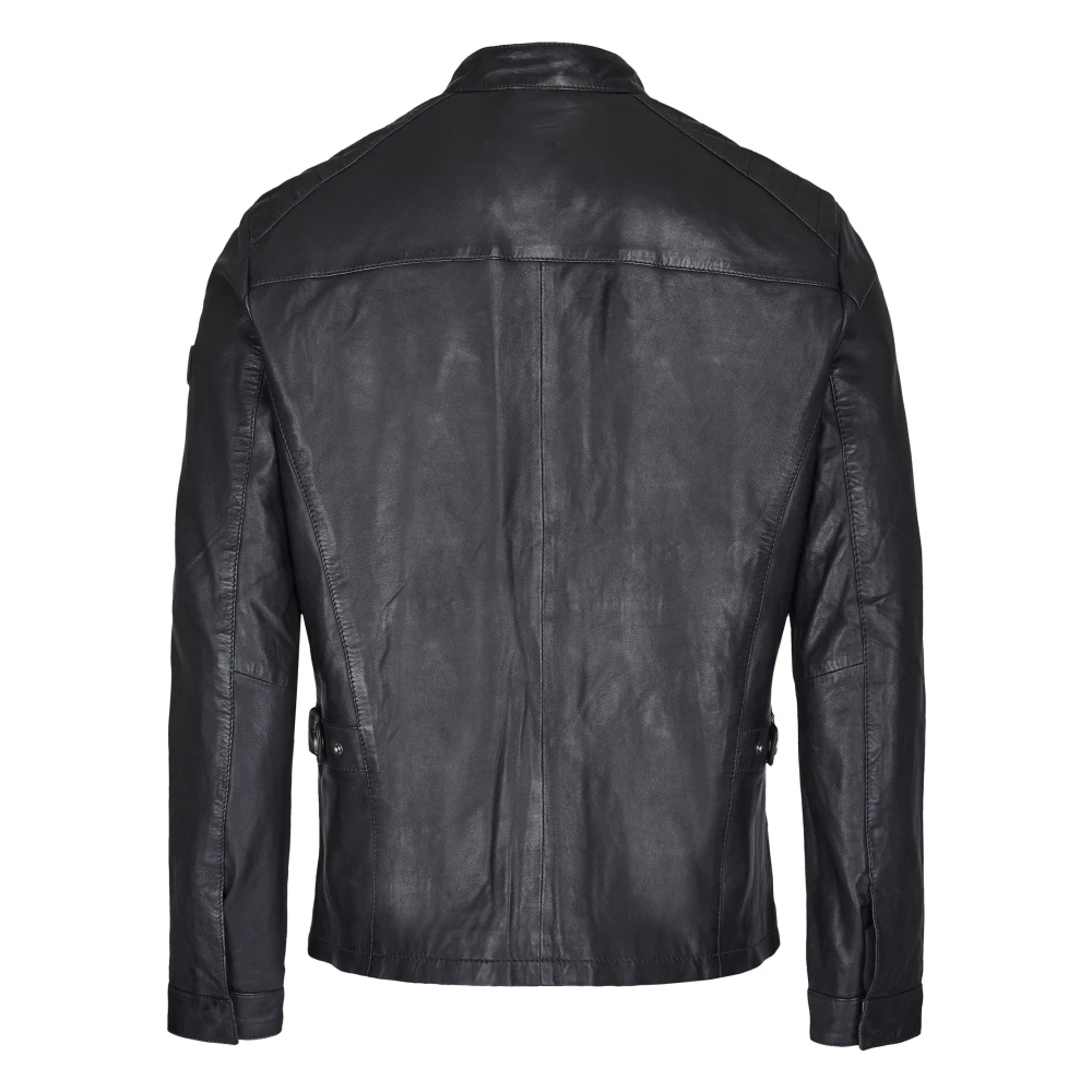 Bugatti Heren Leren Jas Bualberto Black Heren