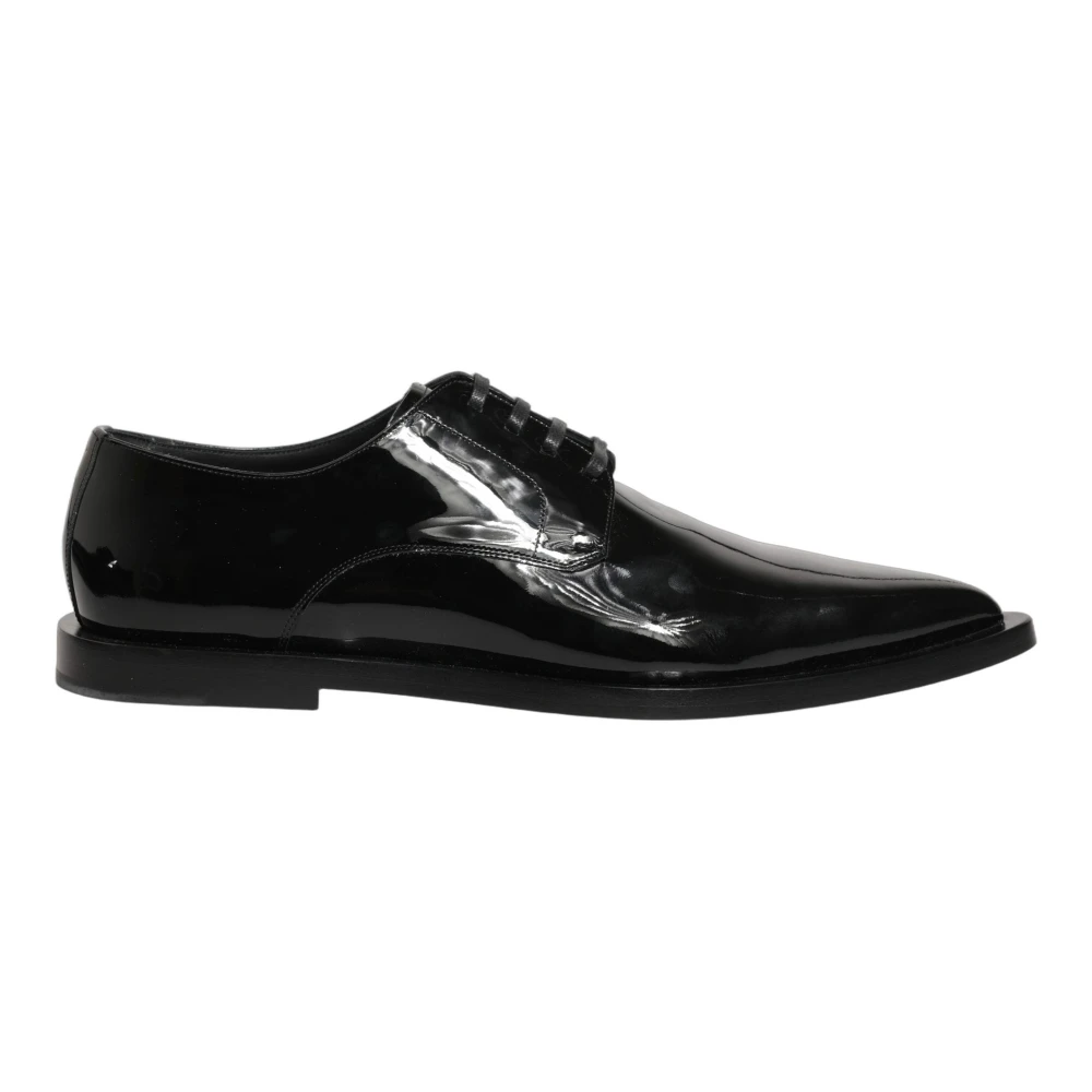 Dolce & Gabbana Dress Shoes, Male, 8 Uk, Derby Dress Shoes Black