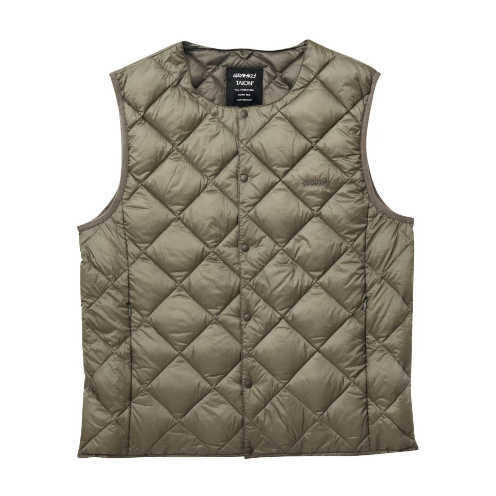 Gramicci Steen Grijs Donsvest Green Heren