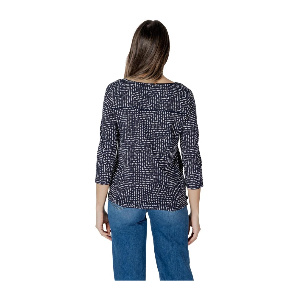 Street One Polka Dot Lange Mouw Blouse Multicolor Dames