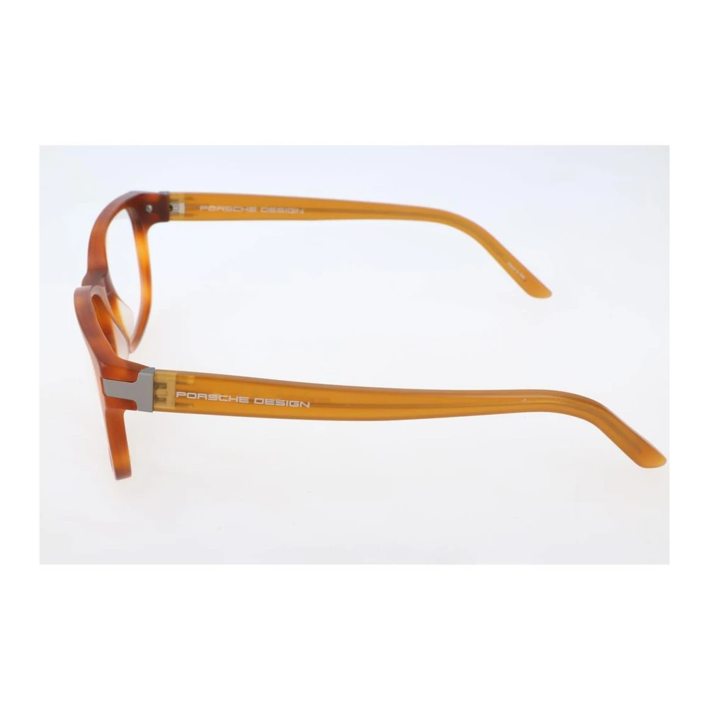 Porsche Design Bruine Acetaatframe Bril Havana Wijzerplaat Brown Heren