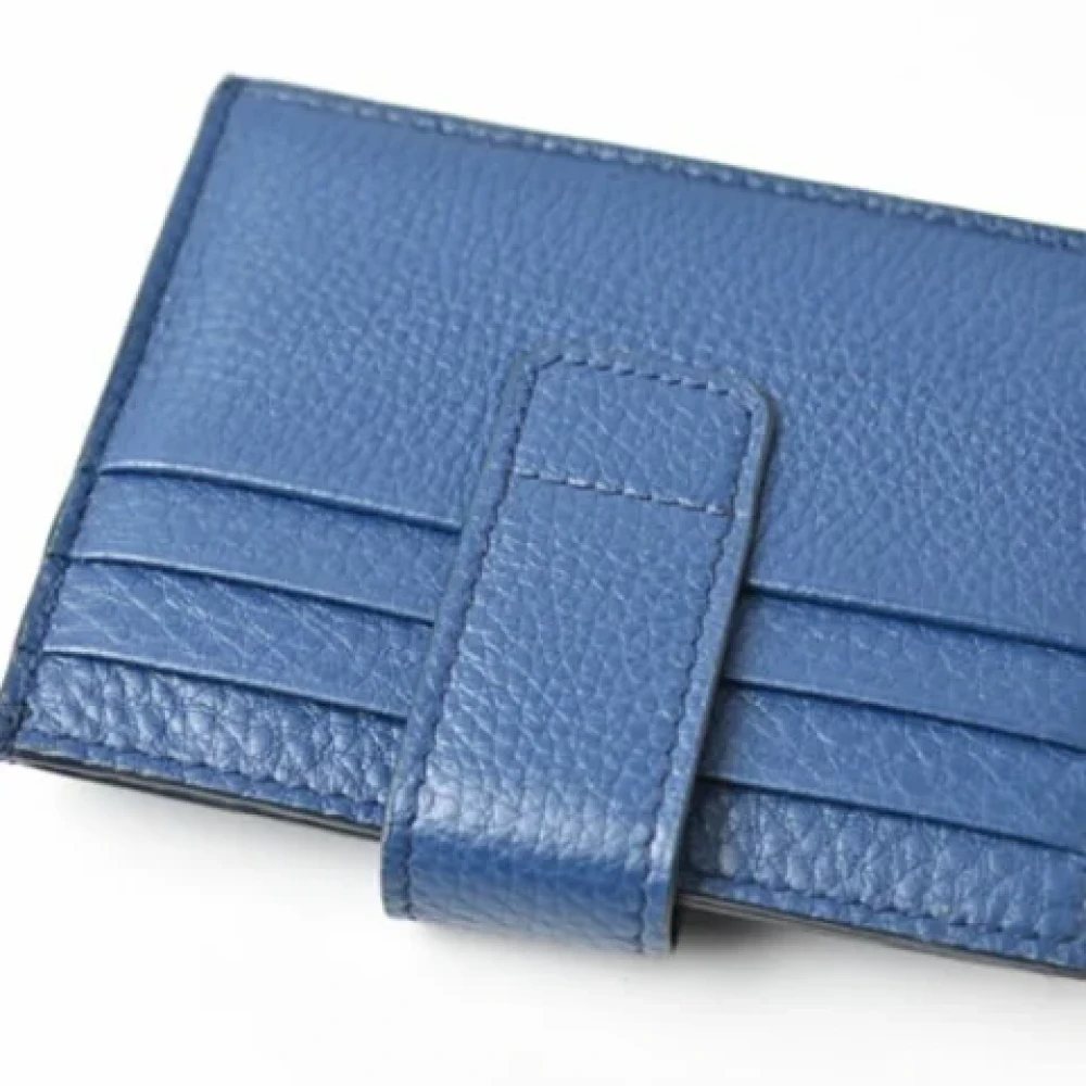 Prada Vintage Pre-owned Fabric wallets Blue Heren