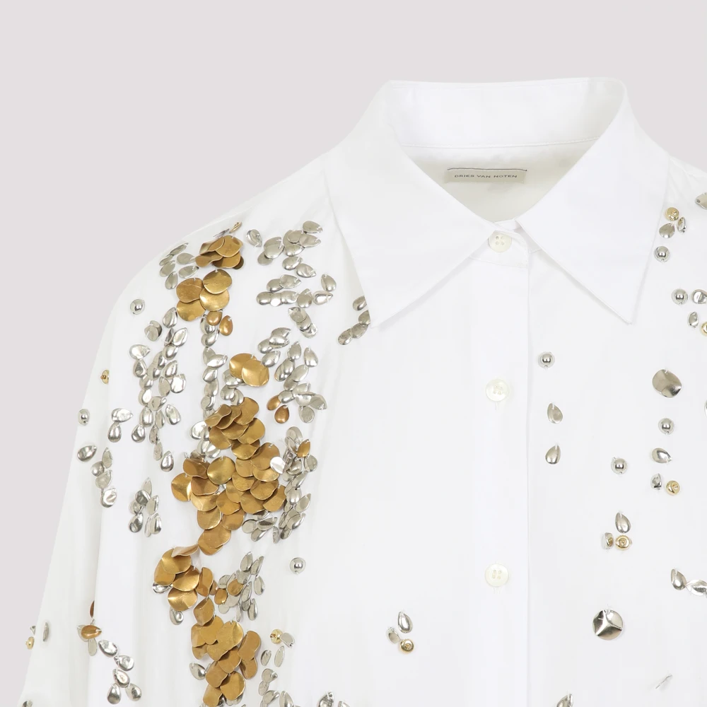 Dries Van Noten Casual wit overhemd White Dames