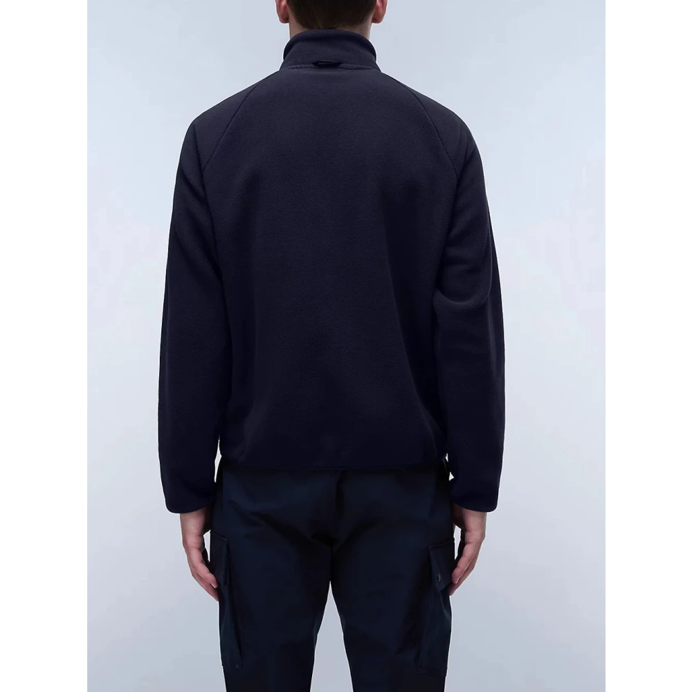 Napapijri Casual Zip Fleece Sweater Blue Heren