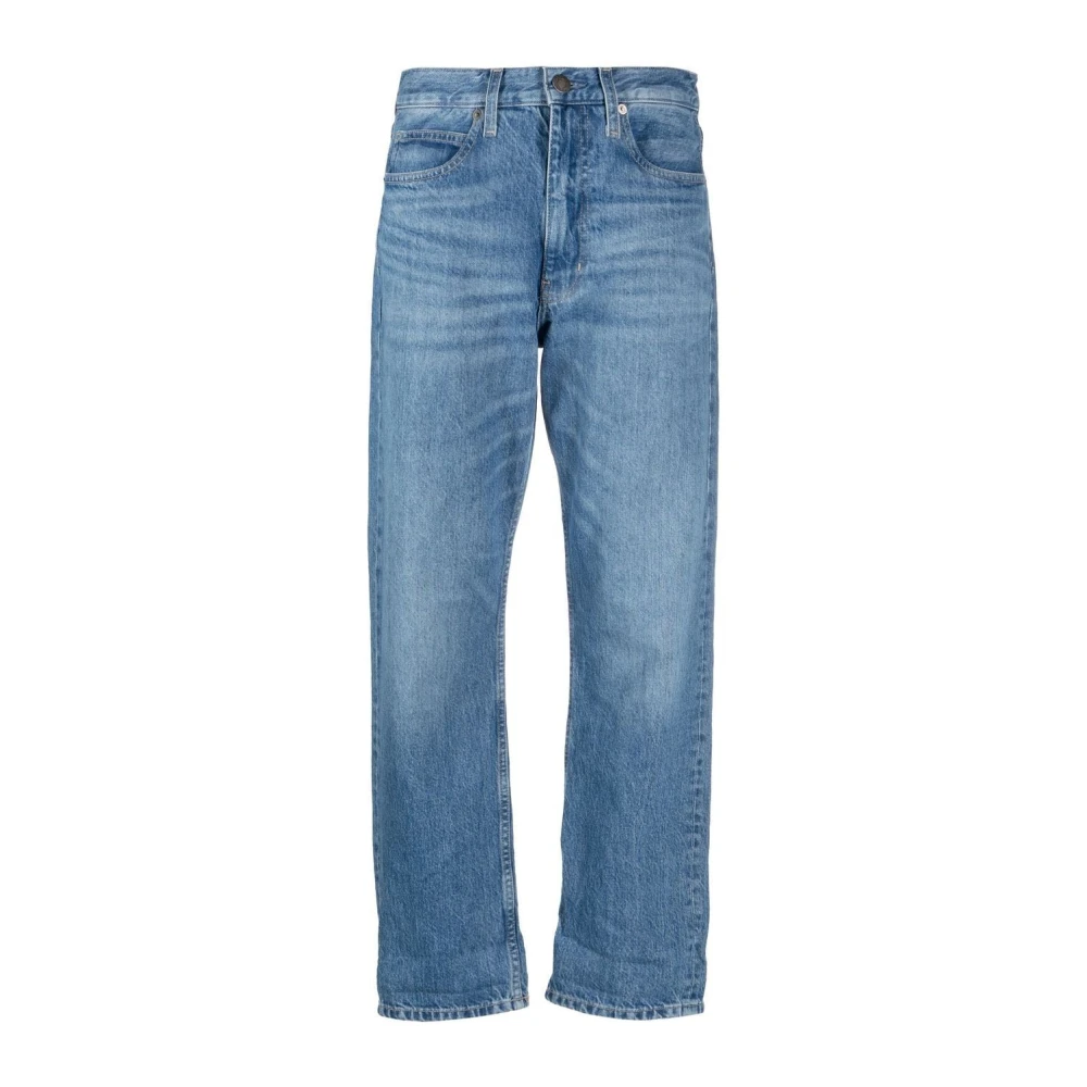 Calvin Klein Blauwe Straight Denim Jeans Blue Dames