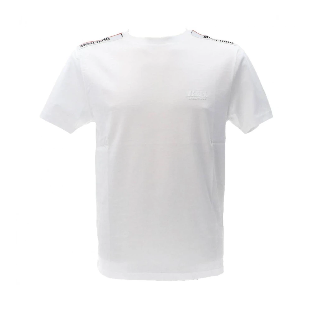 Moschino Uomo Bianco T-Shirt Con Logo