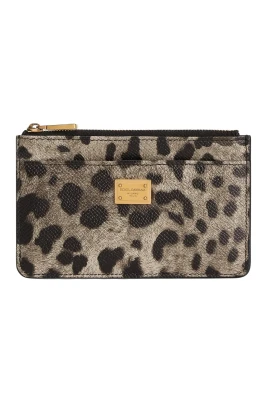 Leopard Print Zip Wallet