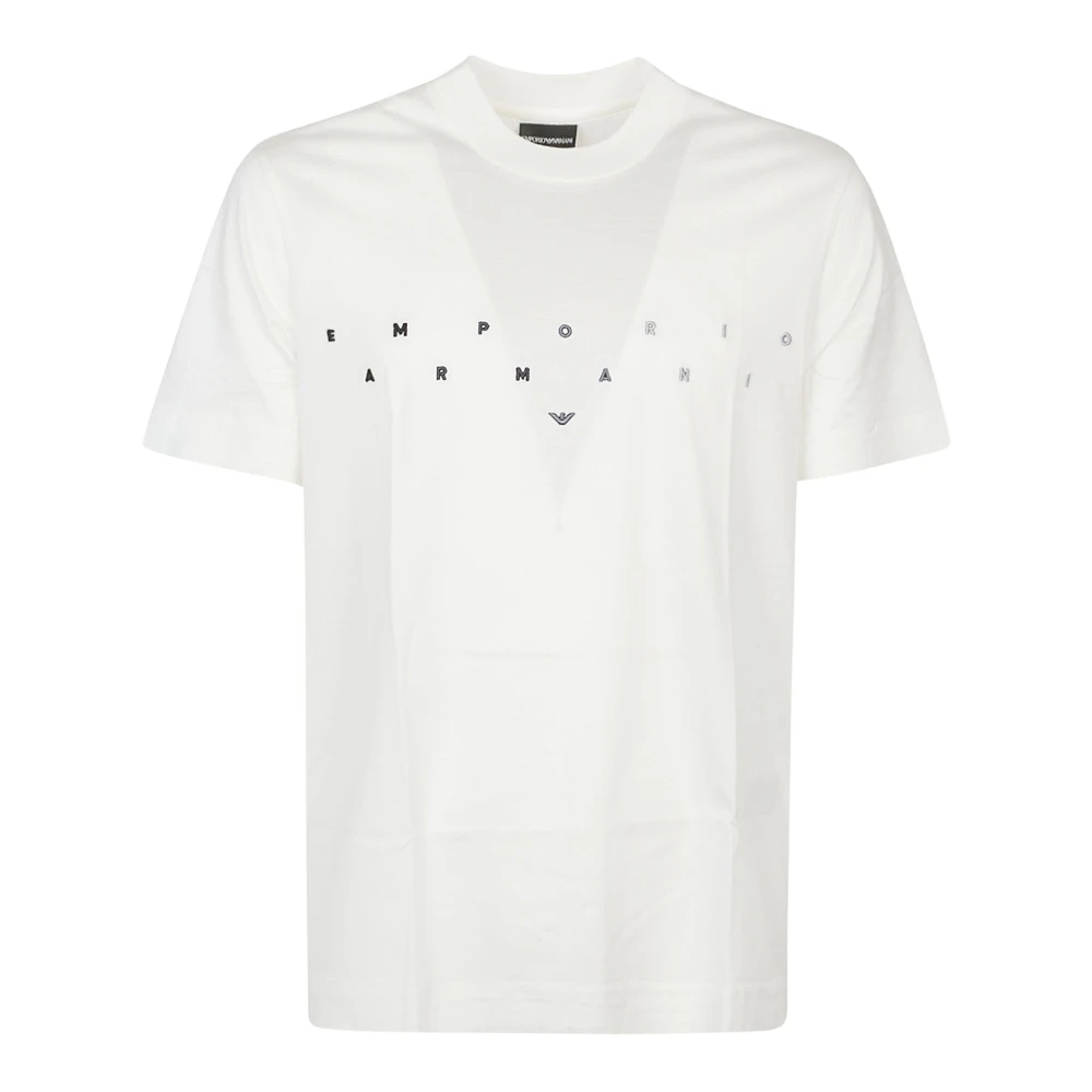 Emporio Armani Vanilla Puffy T-Shirt White Heren