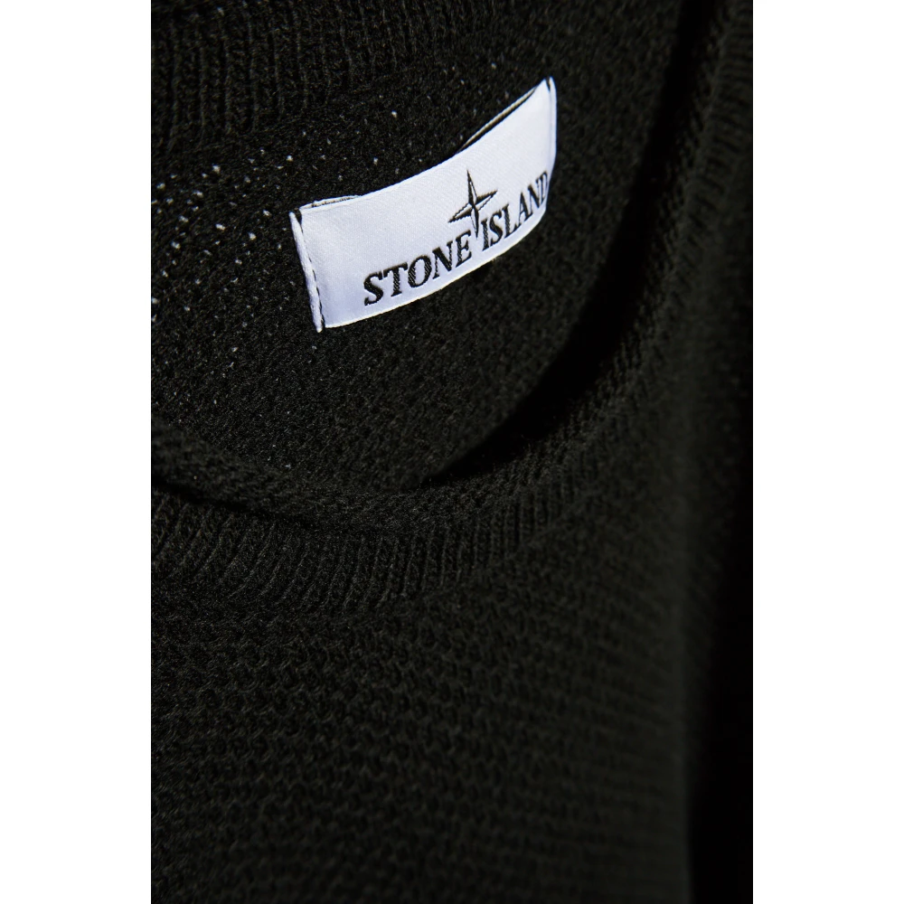 Stone Island Wollen trui Black Heren