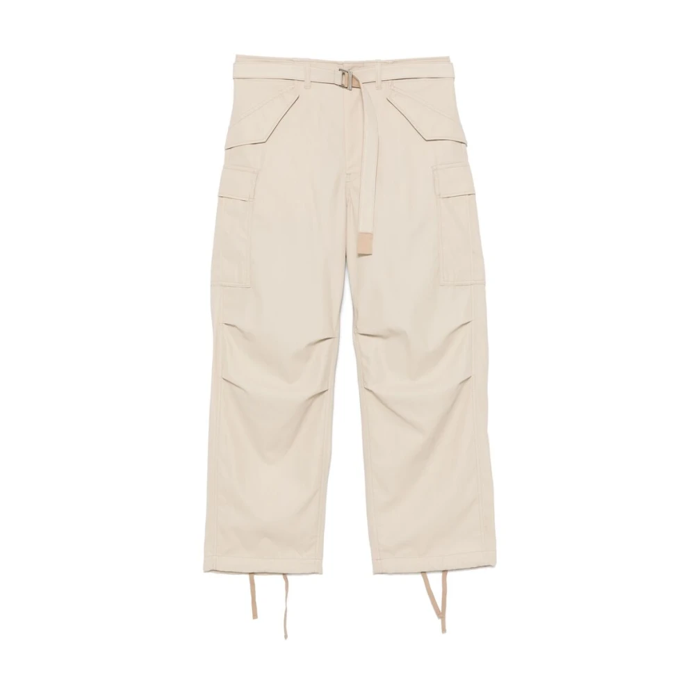 Sacai Beige Cargo Broek met Zakken Beige Heren