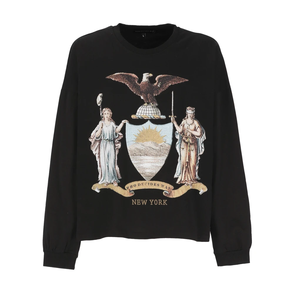 Who Decides War Sweatshirts Black Heren