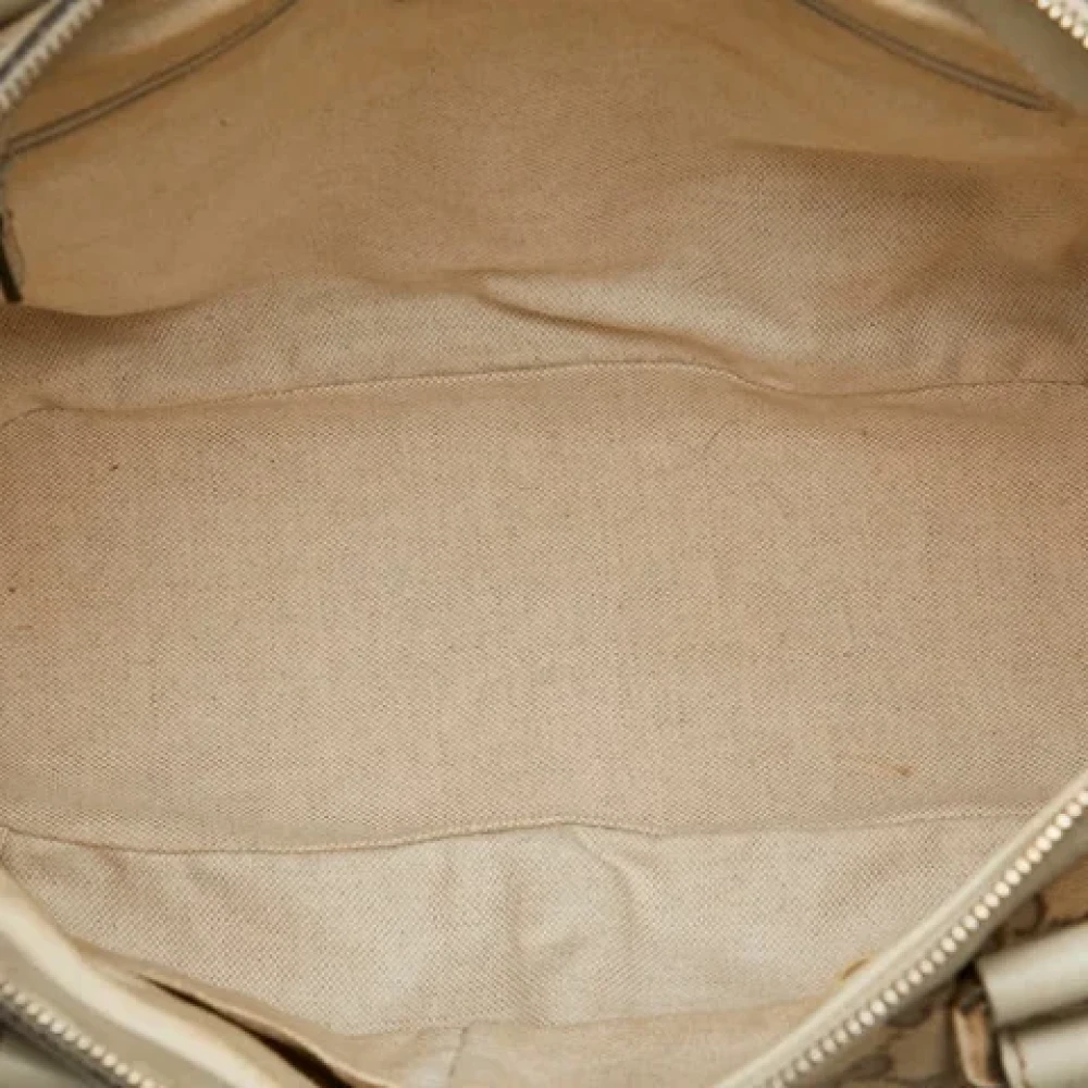 Gucci Vintage Pre-owned Canvas handbags White Dames