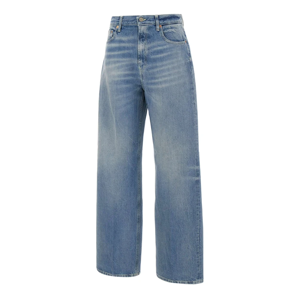 Dondup Lichtblauwe Wide Leg Dames Jeans Blue Dames