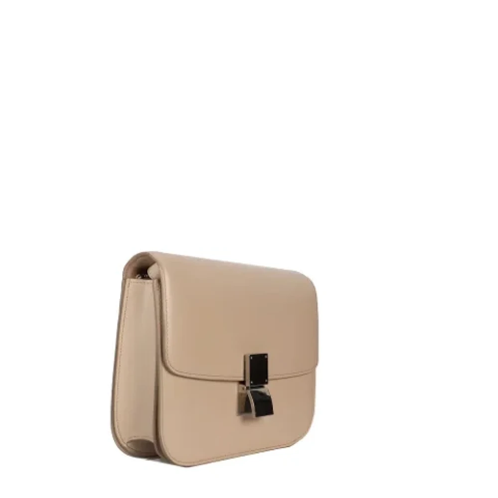 Celine Vintage Pre-owned Leather celine-bags Beige Dames