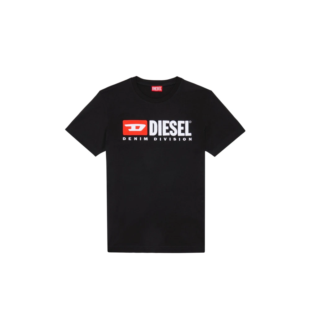 Diesel T-Shirt, Klassisk Stil Black, Herr