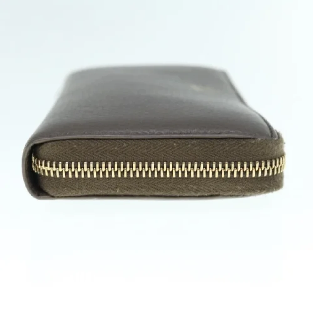 Gucci Vintage Pre-owned Leather wallets Gray Dames