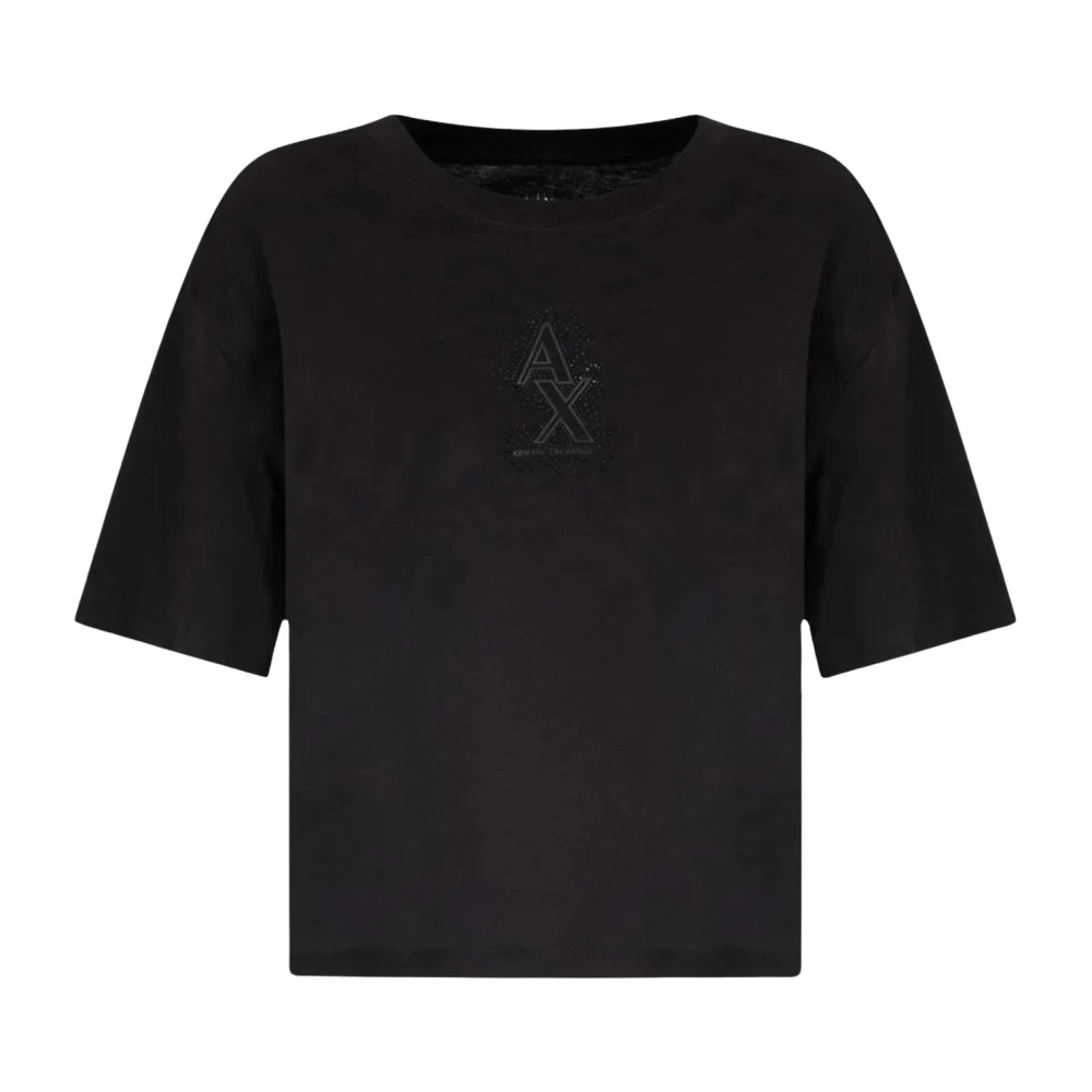 Armani Exchange Black T-Shirts, Female, Xl, T-Shirt