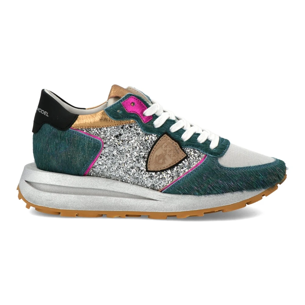 Philippe Model Women's Gray Sneakers, 7 Uk, Tropez Haute Trainers