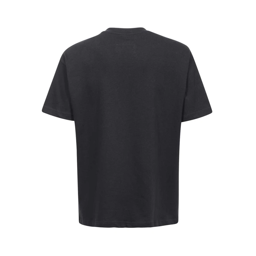 A-Cold-Wall Katoenen T-shirt met Geribbelde Halslijn Black Heren