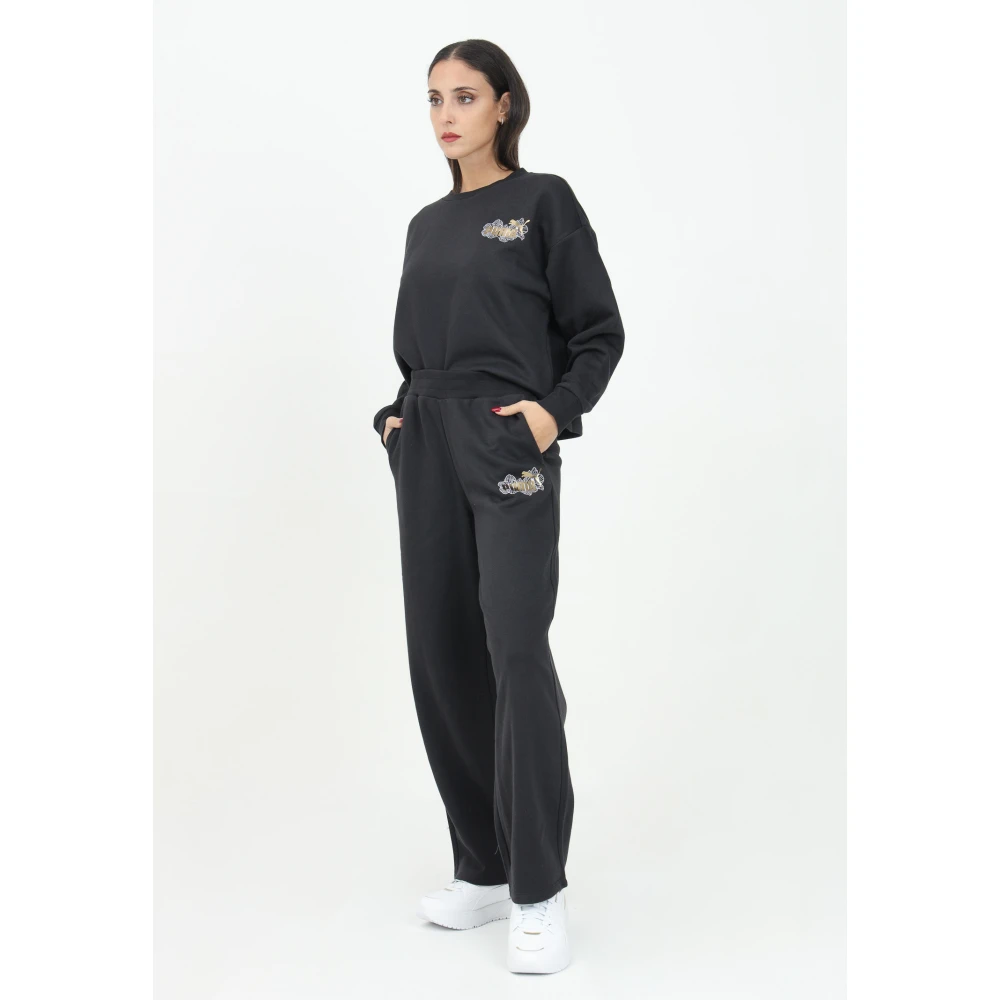 Puma Sportieve Zwarte Gebreide Broek Black Dames