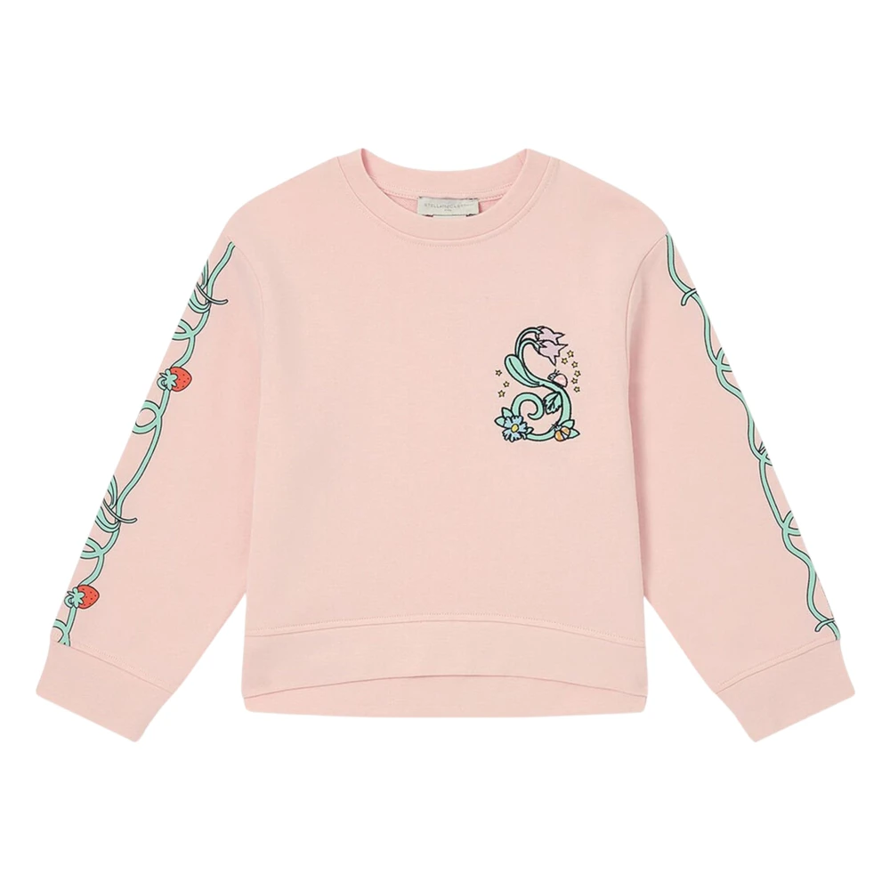 Stella Mccartney Unisex Kids Pink Flower Logo Sweatshirt - Kids Sweatshirts - 12 Y - Kids