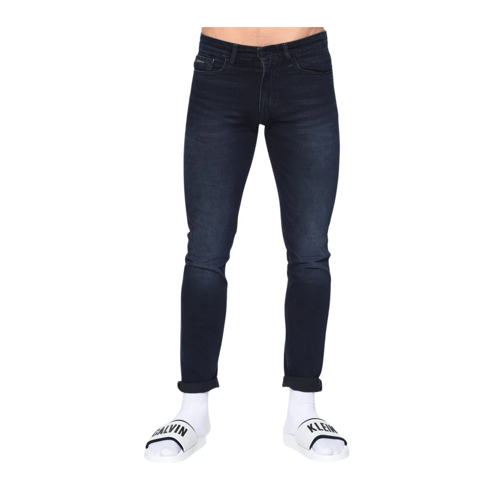 Calvin Klein Men's Blue Slim Tapered Jeans - Slim Fit Jeans - W28 - Jeans