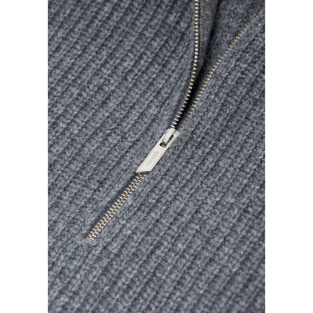 closed Halve Rits Ribtrui Gray Heren