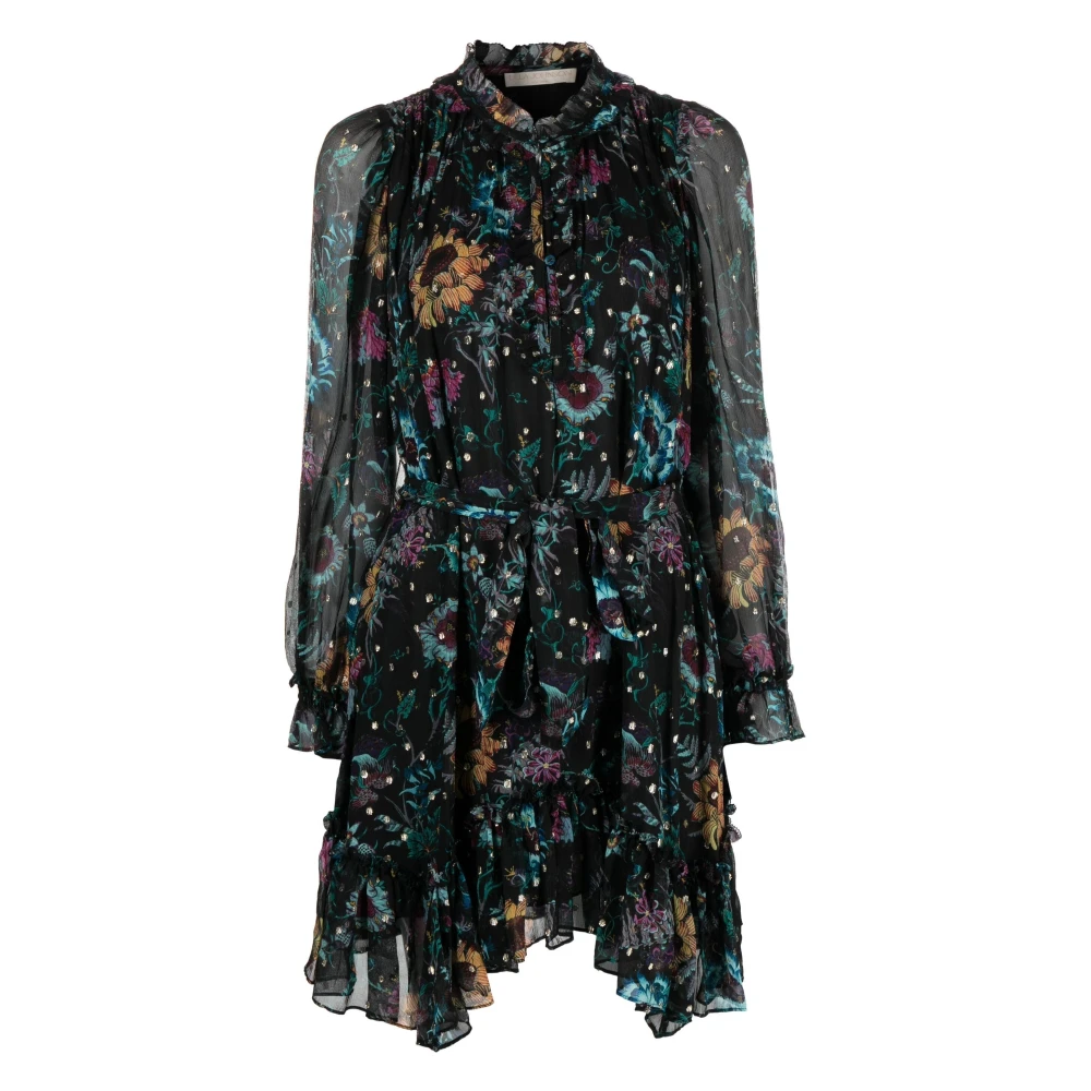 Ulla Johnson Multicolor Short Dresses, Female, Xs, Silk Mini Dress In Multicolour
