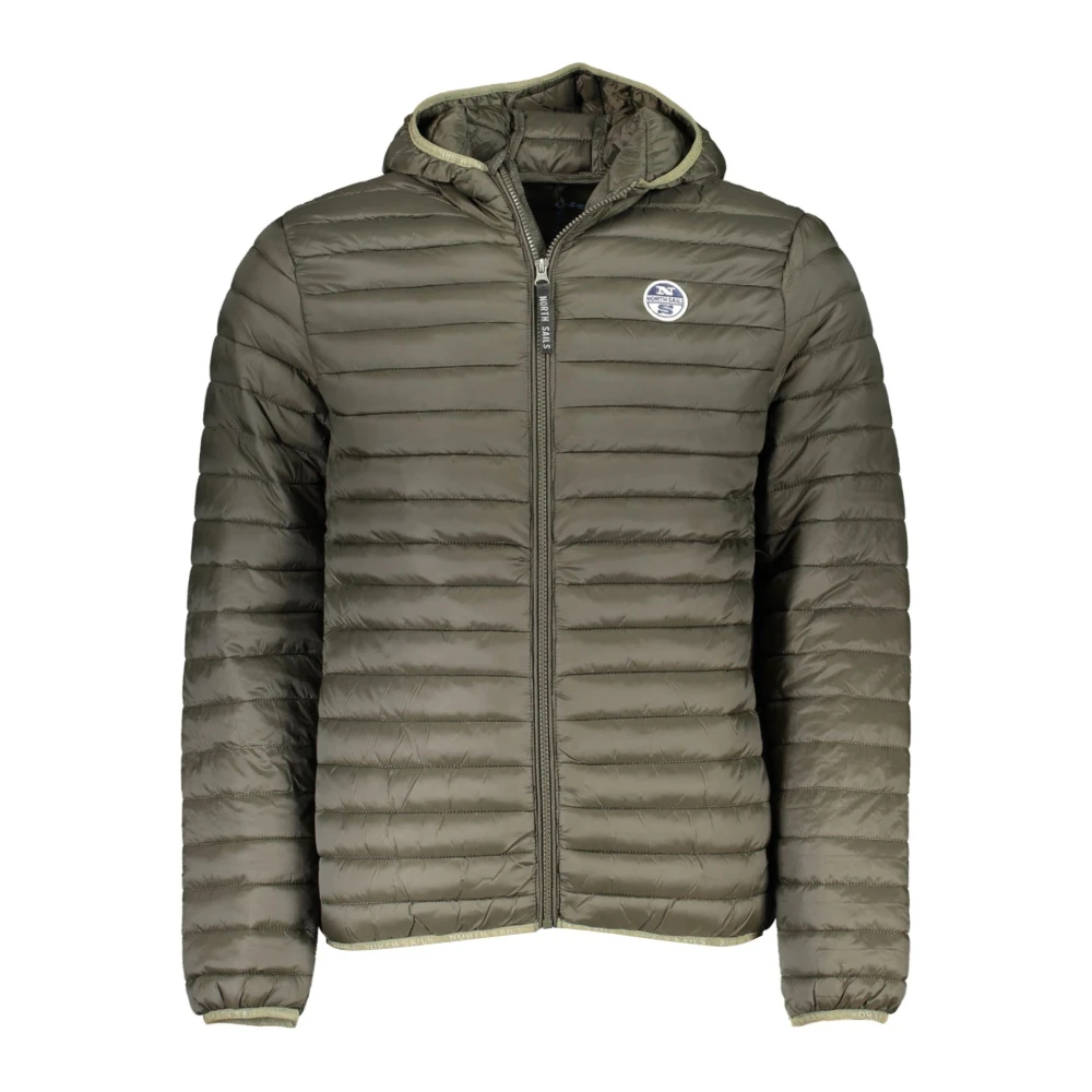 North Sails , Winter Jackets, Male, Green, 2XL, Long Sleeved Jacket With Hood