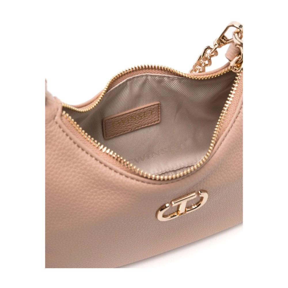 Twinset Roze Faux Leren Schoudertas Pink Dames