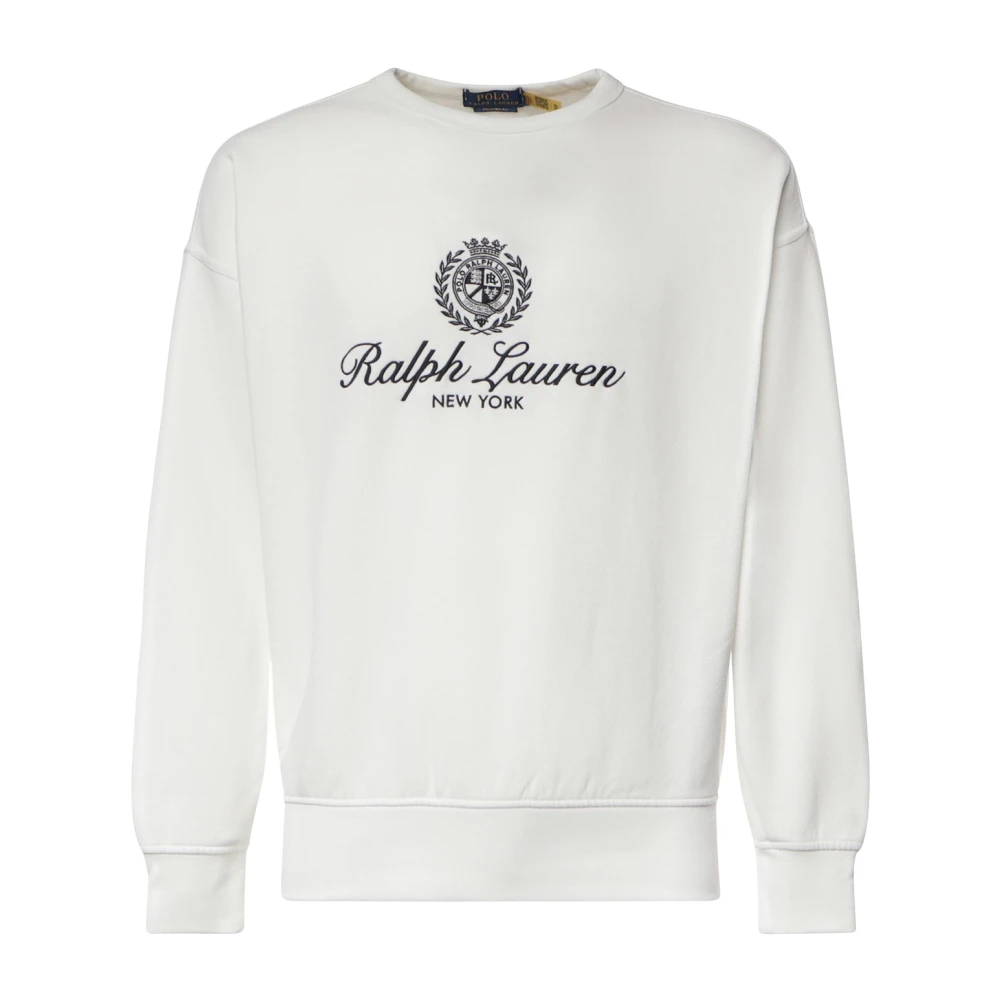 Polo Ralph Lauren Uomo Bianco Felpe, L, New,