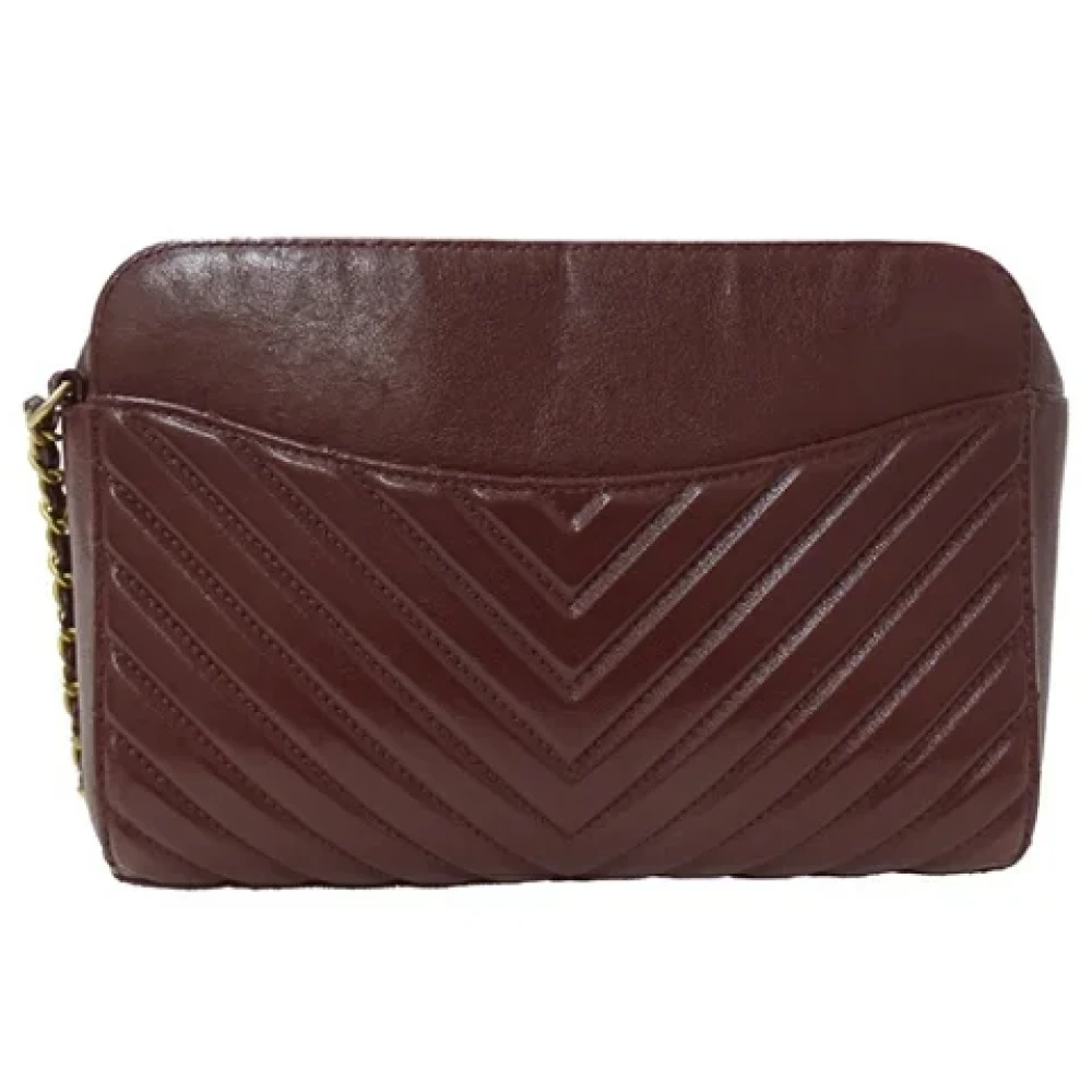 Chanel Vintage Pre-owned Leather chanel-bags Red Dames