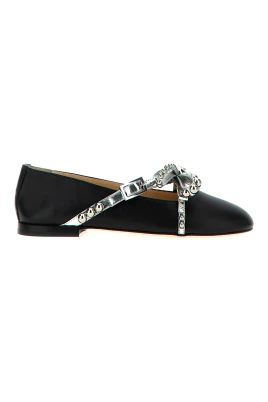 Crystal Studs Ballet Flat