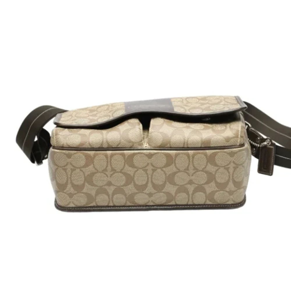 Coach Pre-owned Fabric shoulder-bags Brown Dames